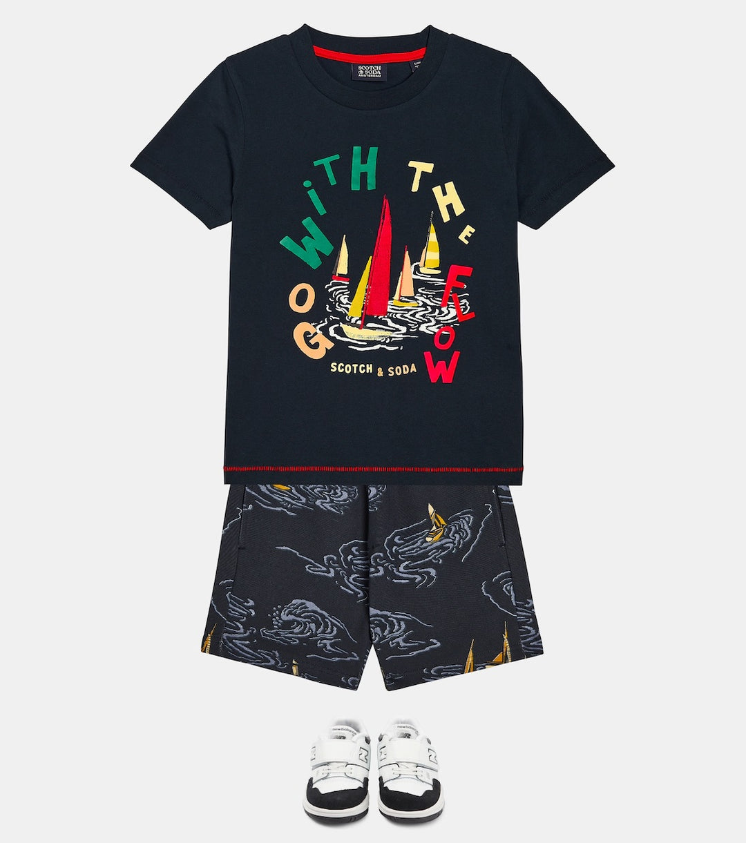 SCOTCH & SODA Kids Go With The Flow Graphic T-shirt