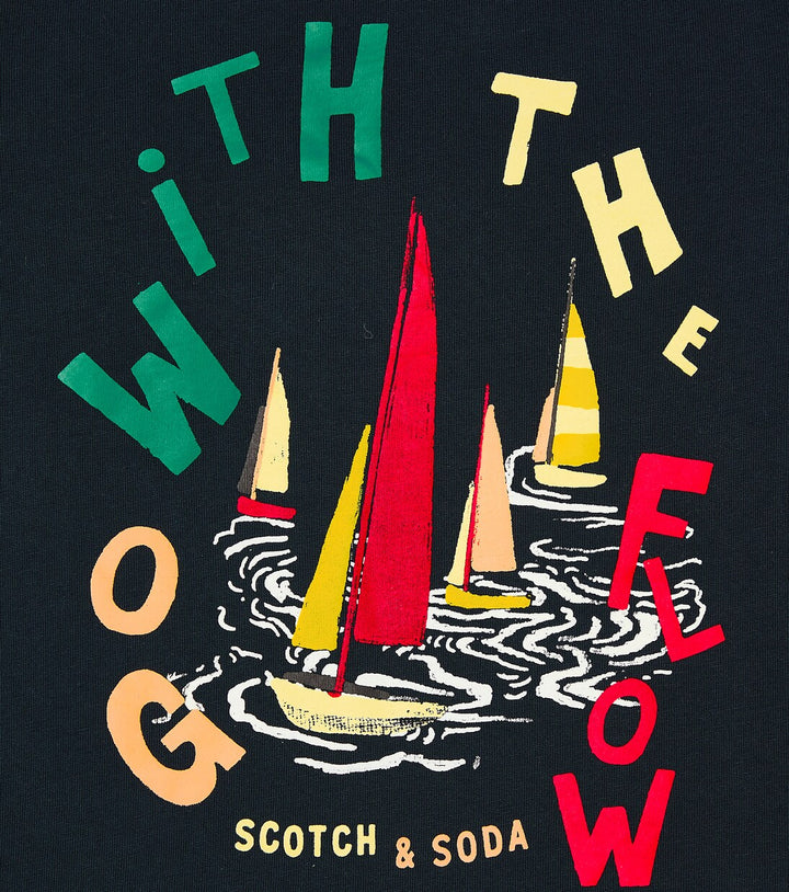 SCOTCH & SODA Kids Go With The Flow Graphic T-shirt