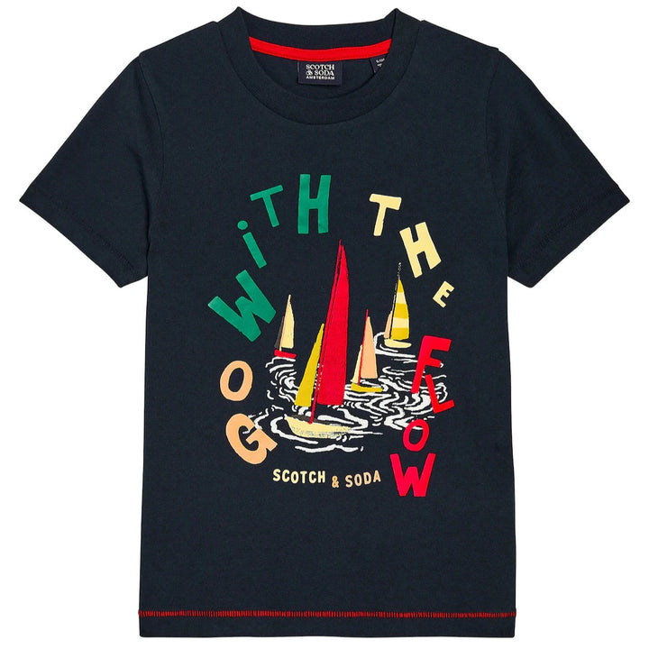 SCOTCH & SODA Kids Go With The Flow Graphic T-shirt