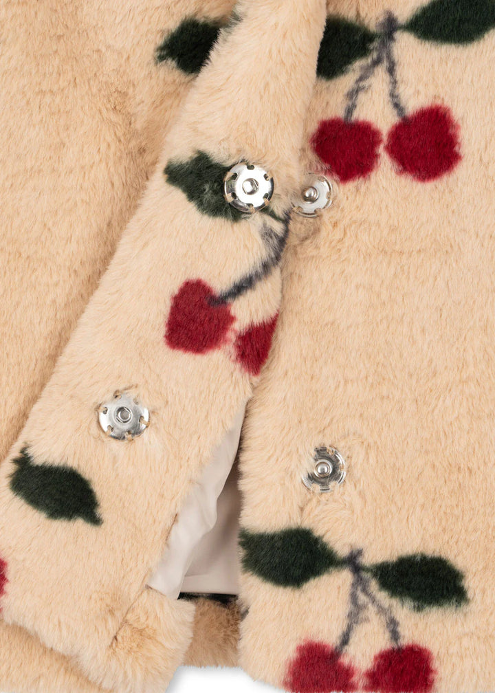Konges Sloejd Kids Fuzzie Coat - Ma Grande Cerise