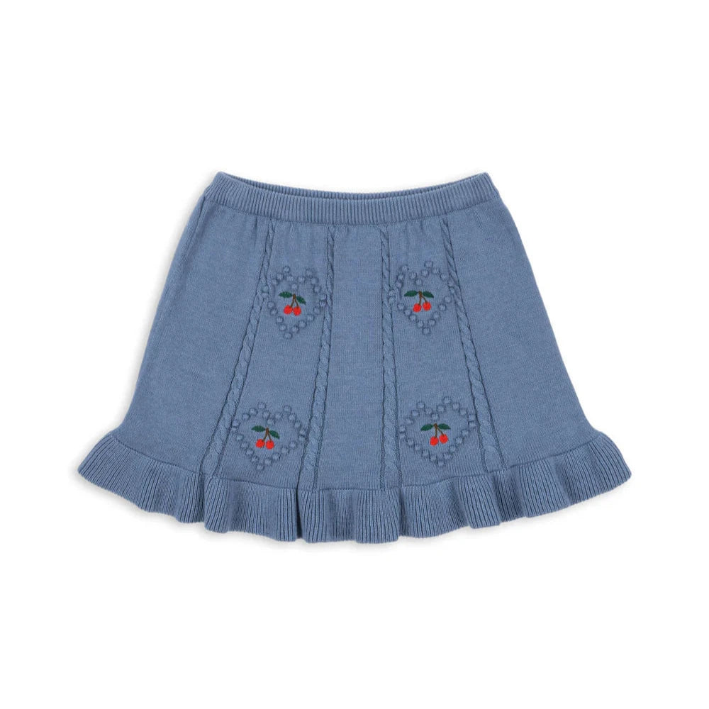 Konges Sloejd Kids Girls Soleil Cardigan+Shirt Set - Country Blue