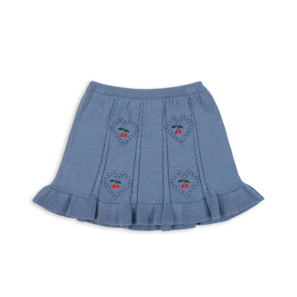 Konges Sloejd Kids Girls Soleil Cardigan+Shirt Set - Country Blue