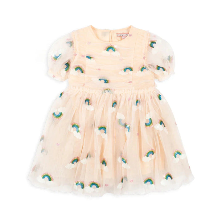 Konges Sloejd Kids Girls Tullie Dress - Rainbow Glitter