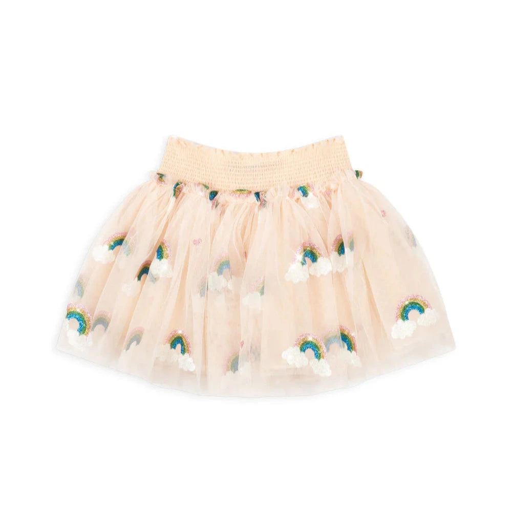 Konges Sloejd Kids Girls Tullie Smock Skirt - Rainbow Glitter