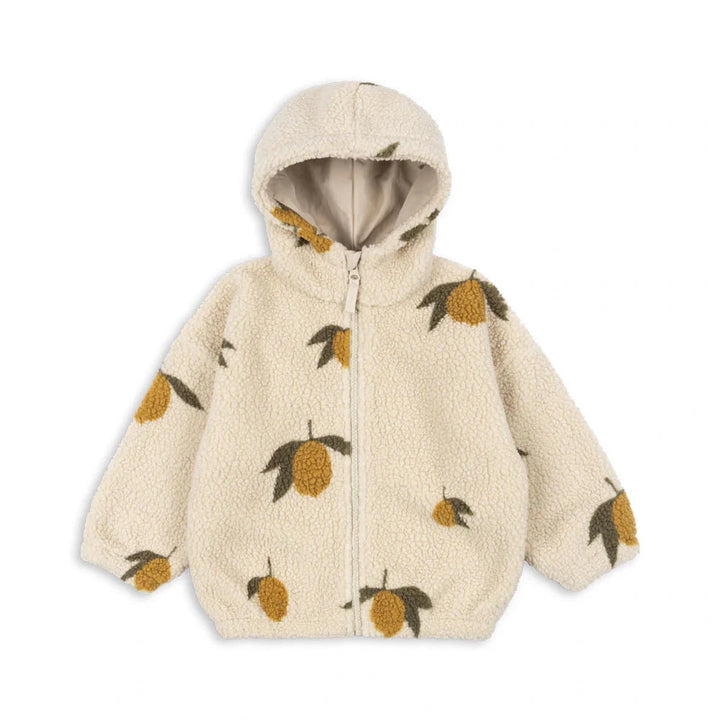 Konges Sloejd Kids Jody Teddy Jacket - Mon Grand Citron