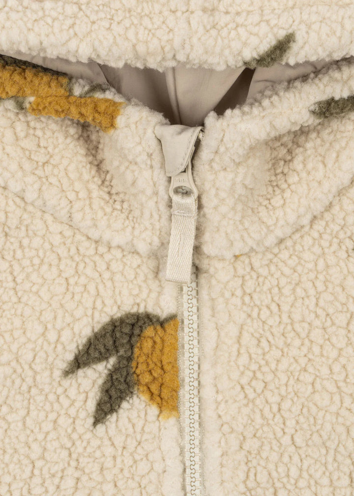 Konges Sloejd Kids Jody Teddy Jacket - Mon Grand Citron