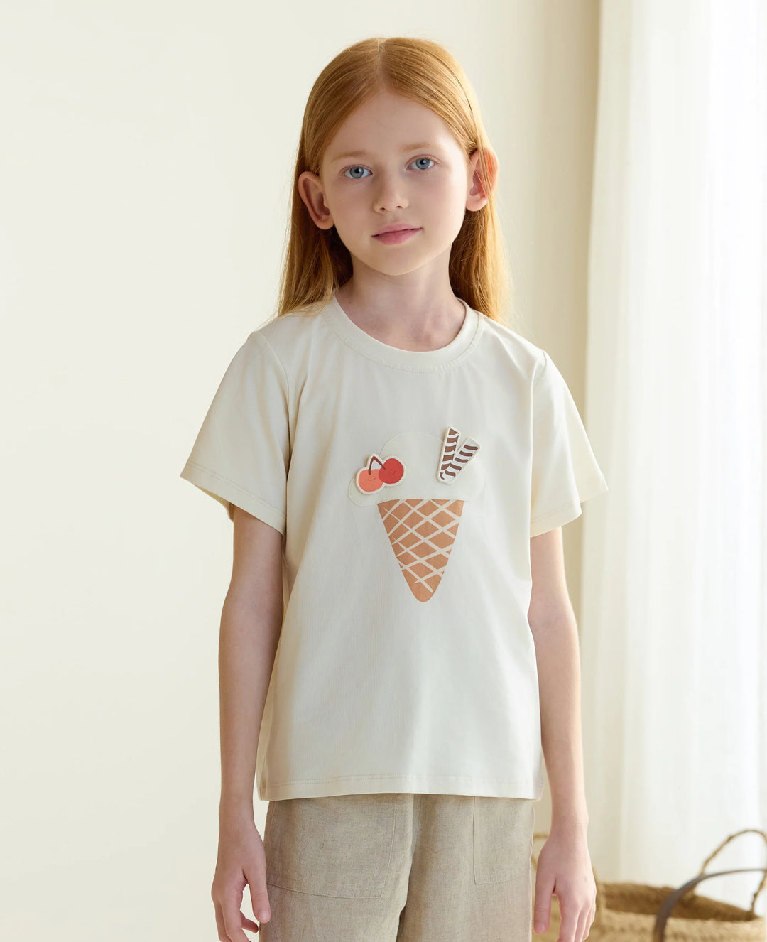 Nest Designs - Petite Revery Kids Quick Dry Cotton Short Sleeve Tee - Jet Stream