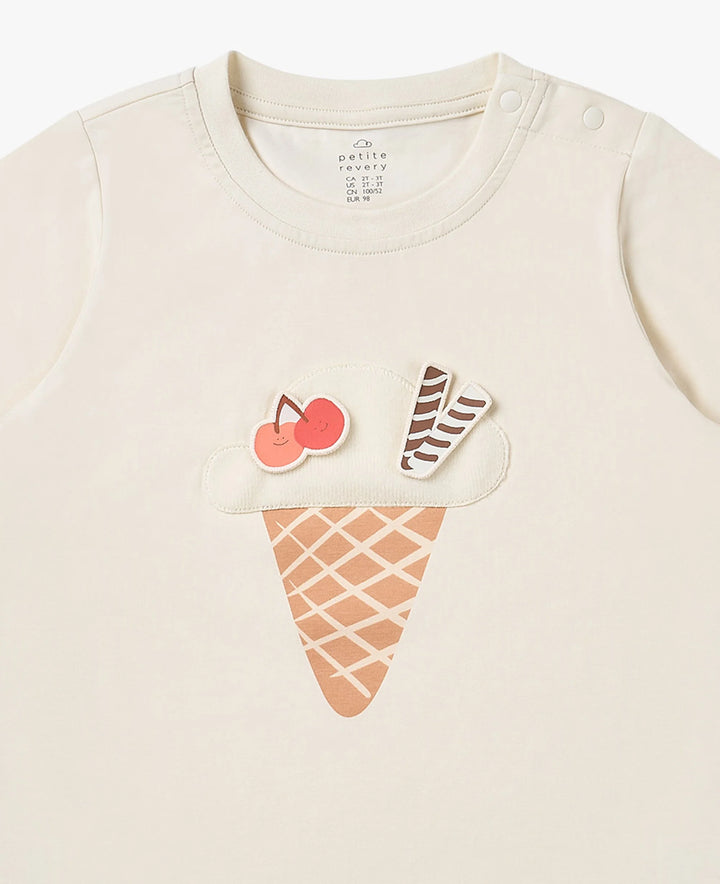 Nest Designs - Petite Revery Kids Quick Dry Cotton Short Sleeve Tee - Jet Stream