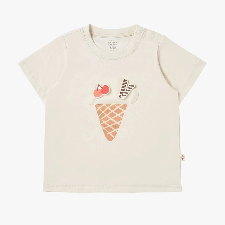 Nest Designs - Petite Revery Kids Quick Dry Cotton Short Sleeve Tee - Jet Stream