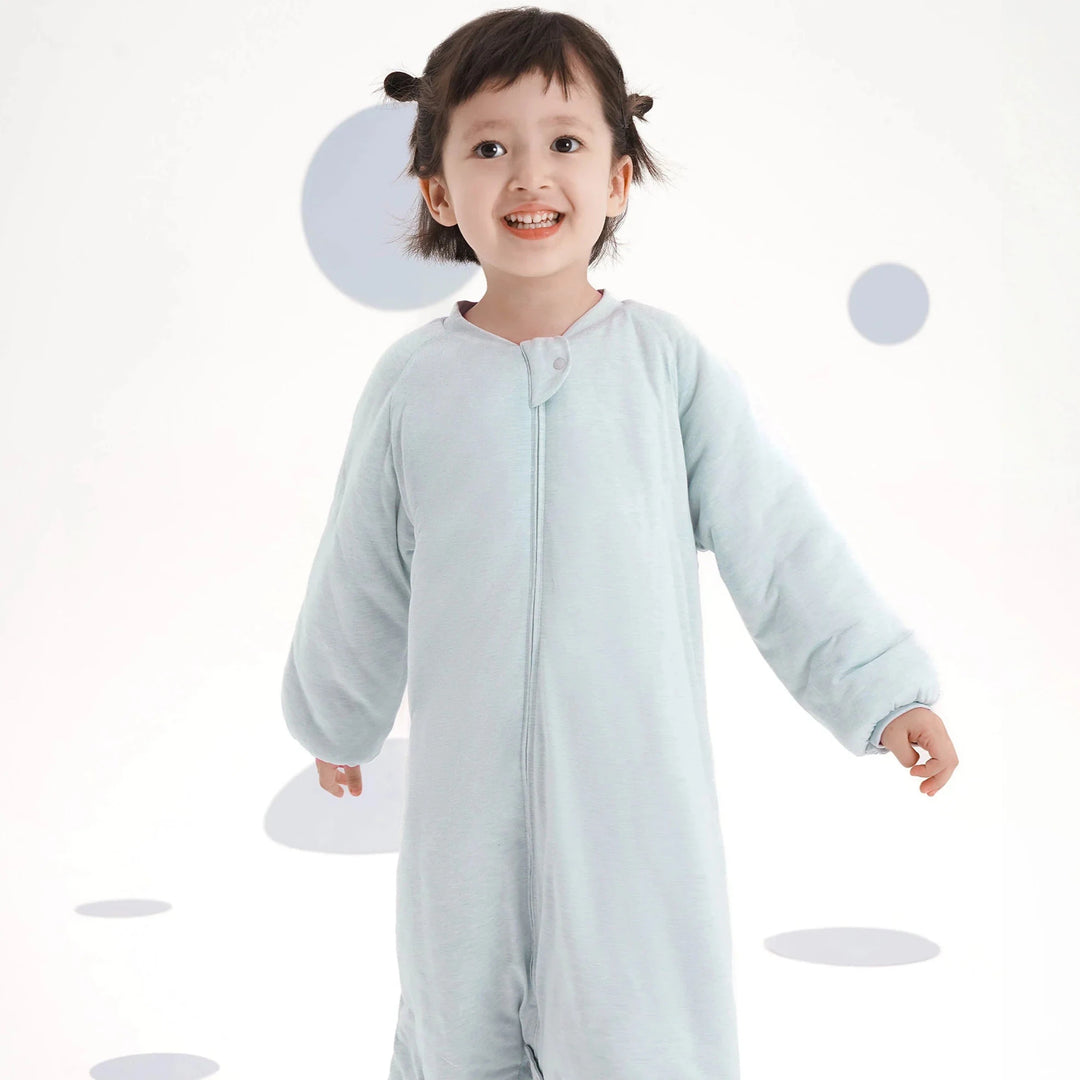 Nest Designs Kids/Baby 2.5 TOG Bamboo Jersey Long Sleeve Footed Sleep Suit - Pantone Ice Flow