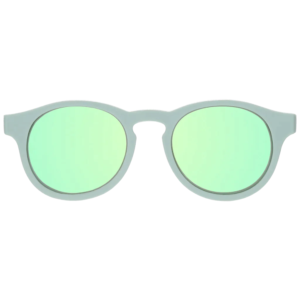 Babiators Kids Polarized Keyhole Sunglasses - Seafoam Blue / Seafoam Mirrored Lens