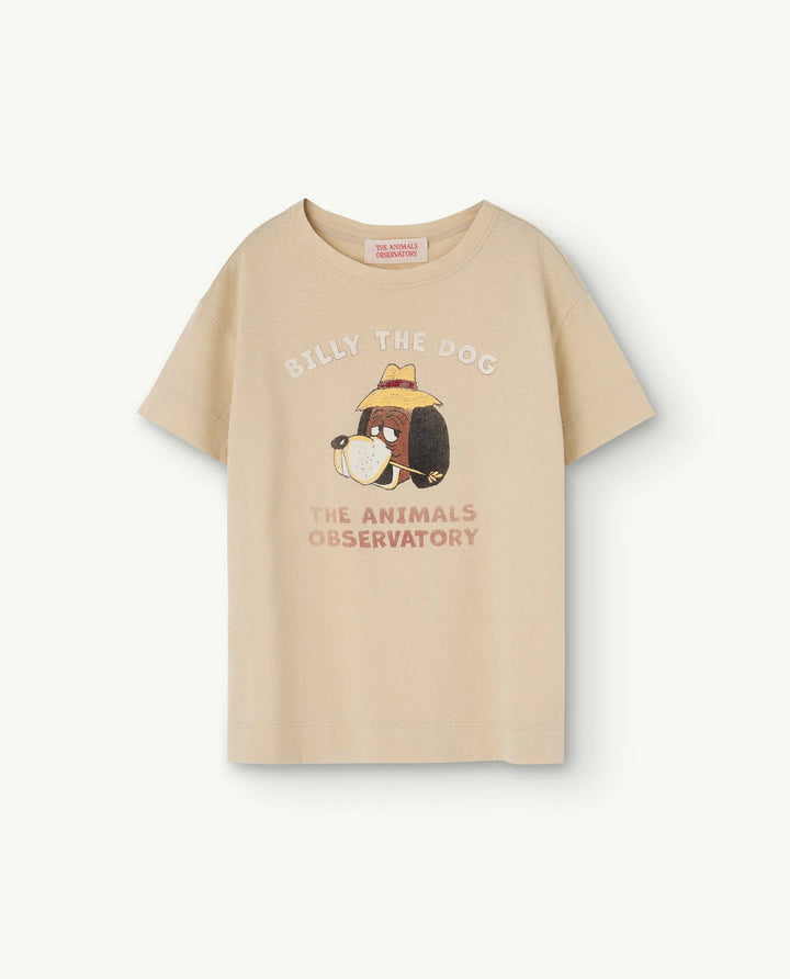 THE ANIMALS OBSERVATORY Kids Billy Beige Rooster T-Shirt