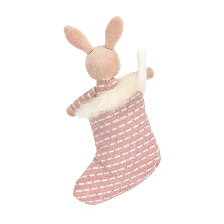 Jellycat Shimmer Stocking Bunny H8" X W4"