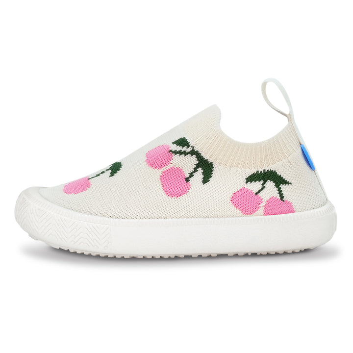 >Jan & Jul Kids Graphic Knit Shoe - Cherries