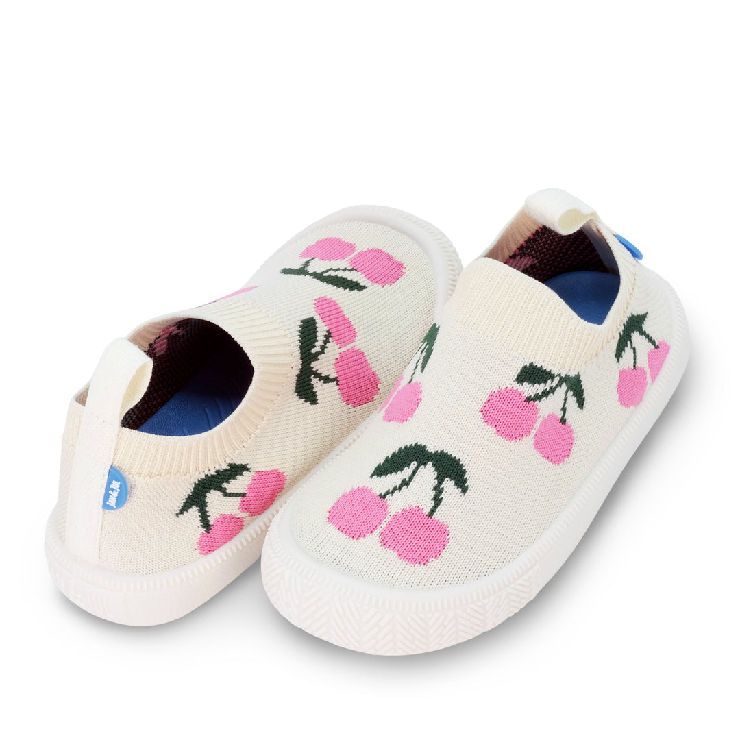 >Jan & Jul Kids Graphic Knit Shoe - Cherries