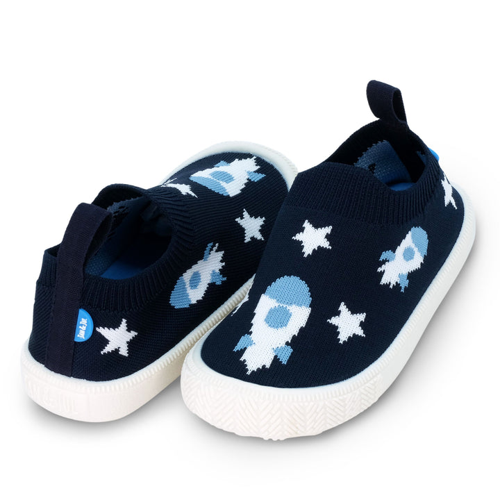 >Jan & Jul Kids Graphic Knit Shoe - Rocket