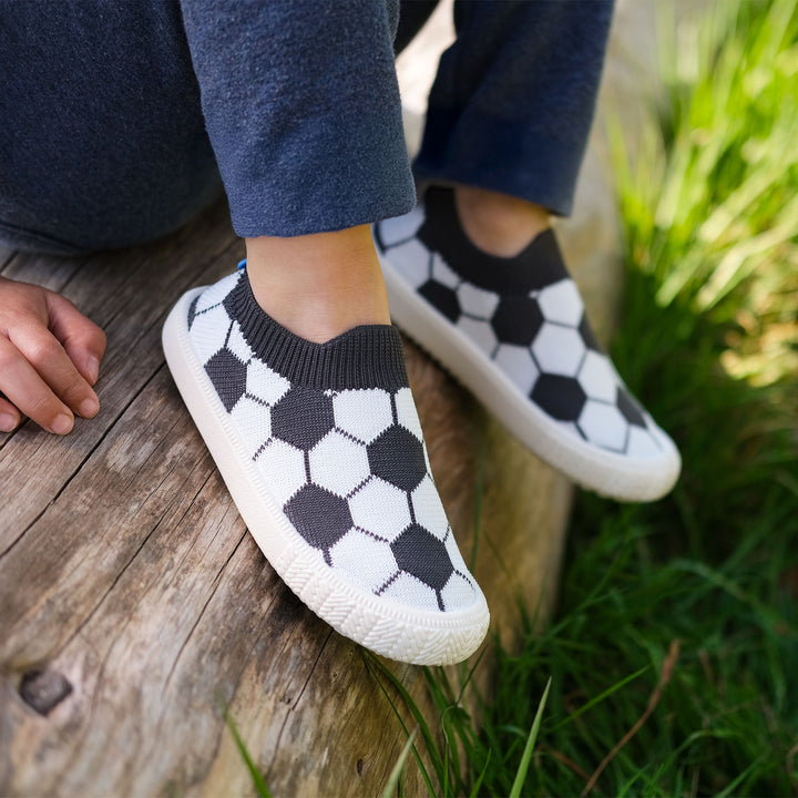 >Jan & Jul Kids Graphic Knit Shoe - Soccer