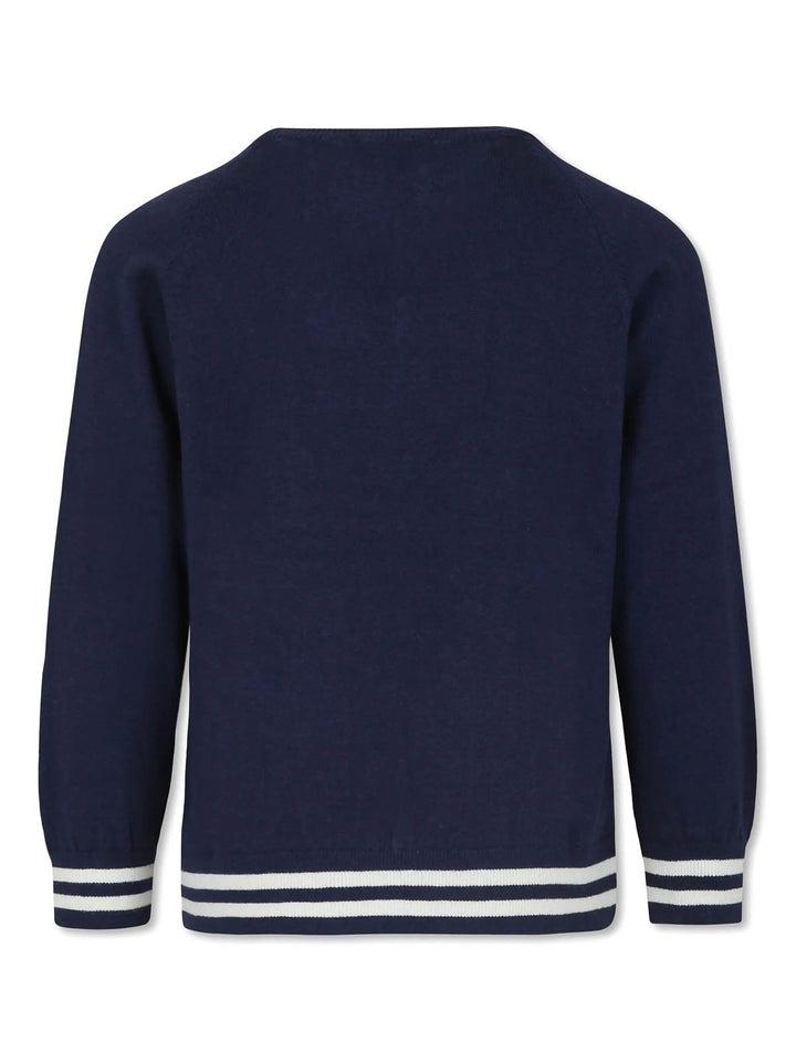 Moschino Kids Teddy Bear Sweater - Navy