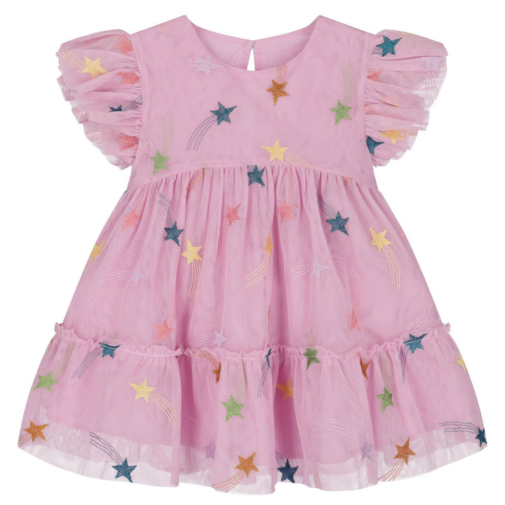 STELLA MCCARTNEY Girl Girls Pink Tulle Stars Dress - 3Y
