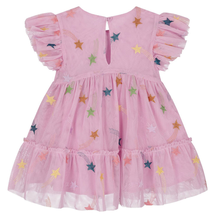 STELLA MCCARTNEY Girl Girls Pink Tulle Stars Dress - 3Y