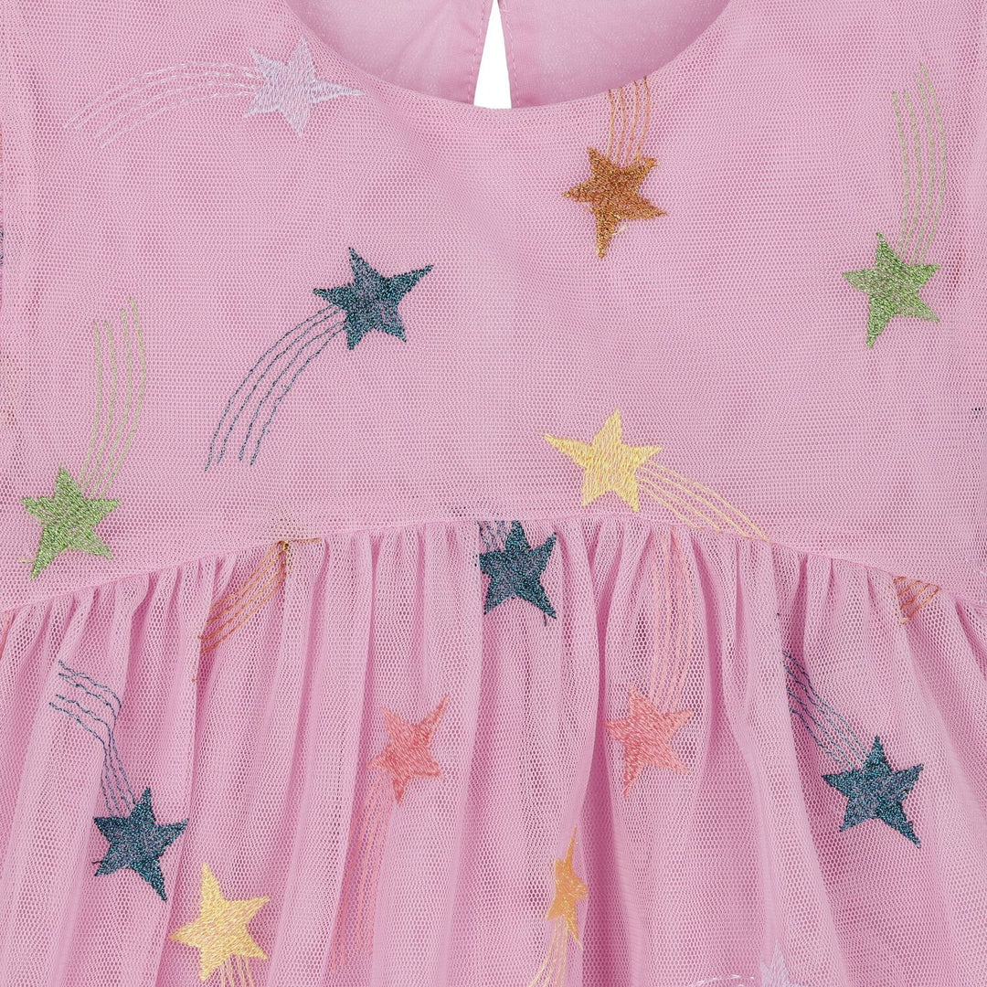 STELLA MCCARTNEY Girl Girls Pink Tulle Stars Dress - 3Y
