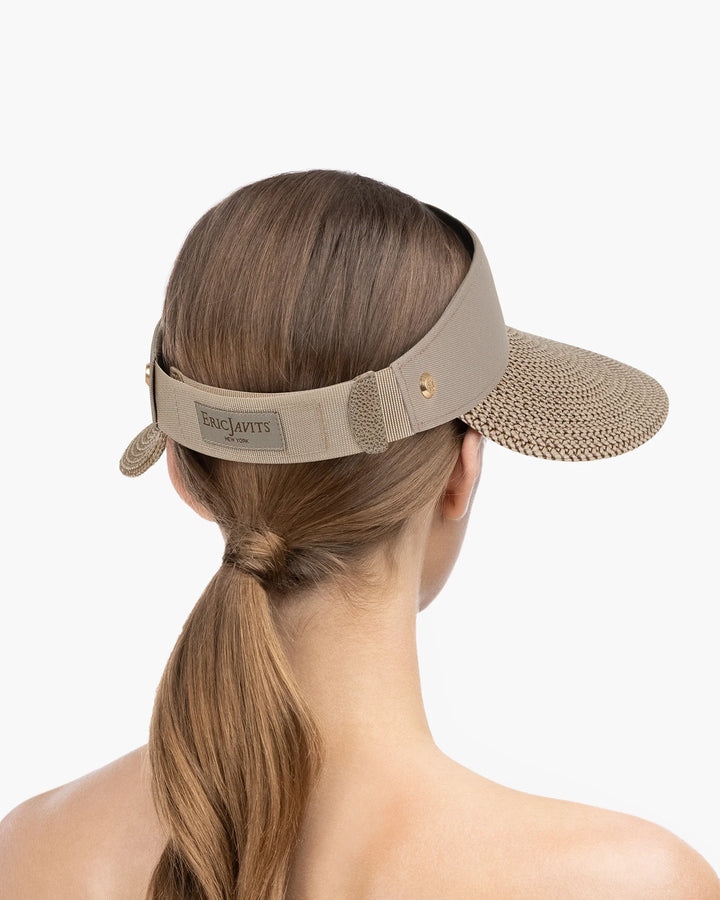 >Eric Javits Champ II 12164 Visor Sun Hat in Bark