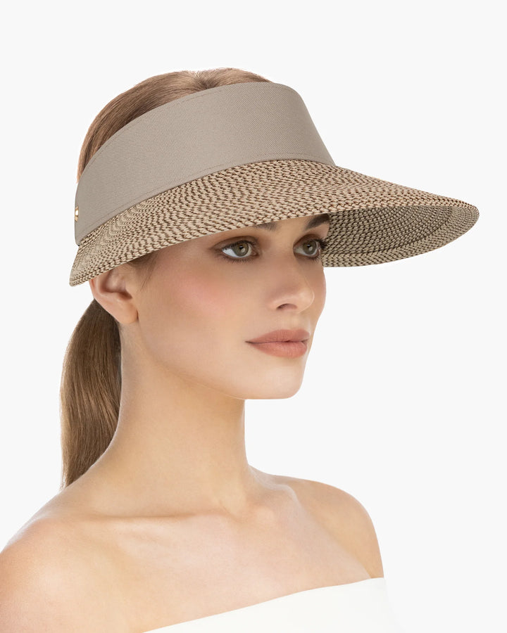 >Eric Javits Champ II 12164 Visor Sun Hat in Bark