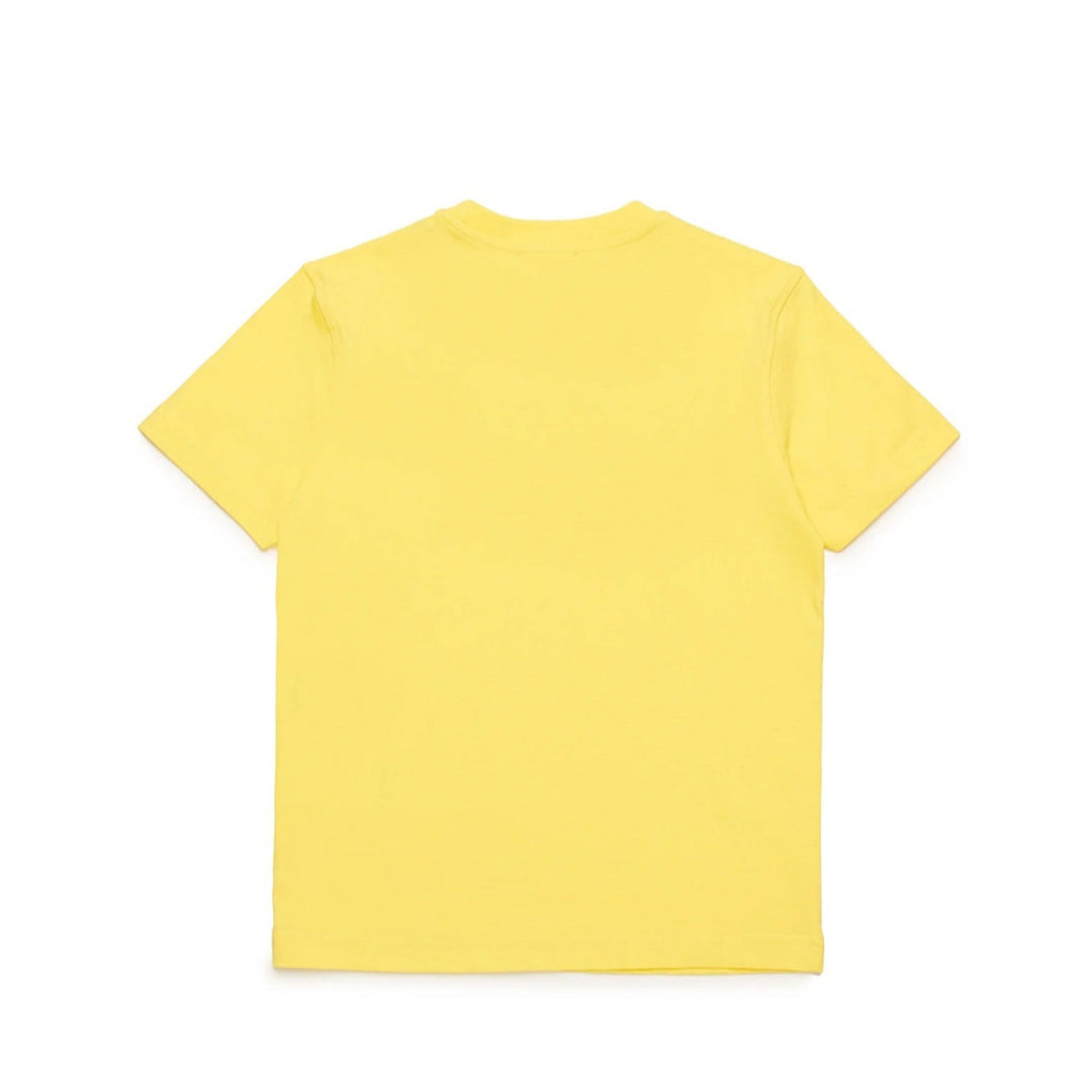 Diesel Kids Blurred Logo Icron T-Shirt - Yellow - 8Y