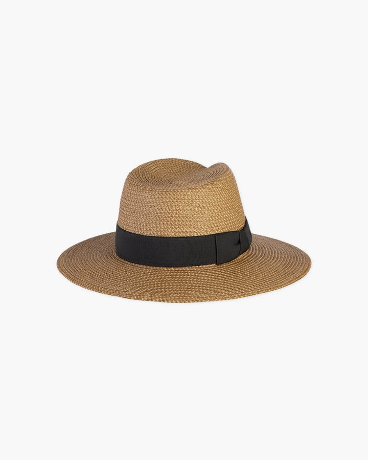 Eric Javits Squishee Instinct Straw Hat - Natural Black