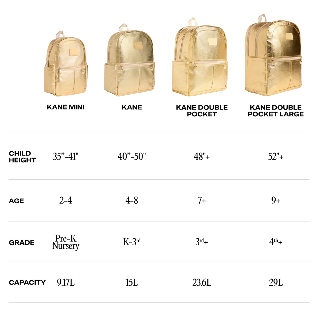 >State Bags Kane Kids Double Pocket Backpack - Metallic | Discoballs