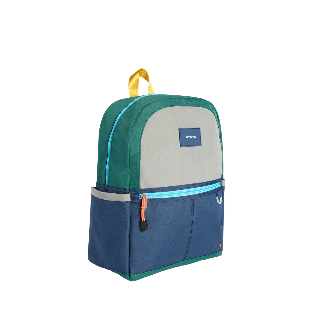 >State Bags Kane Kids Backpack in Green/Navy