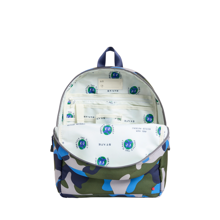 State Bags Kane Kids Backpack in Travel Camo