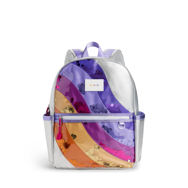 State Bags Kane Kids Backpack in Metallic SEQUIN WAVE