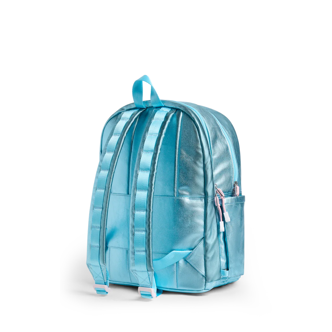 State Bags Kane Kids Double Pocket Backpack - Metallic | Clouds