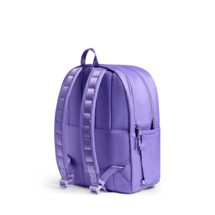 State Bags Kane Kids Double Pocket Large Backpack in Lilac Chevron