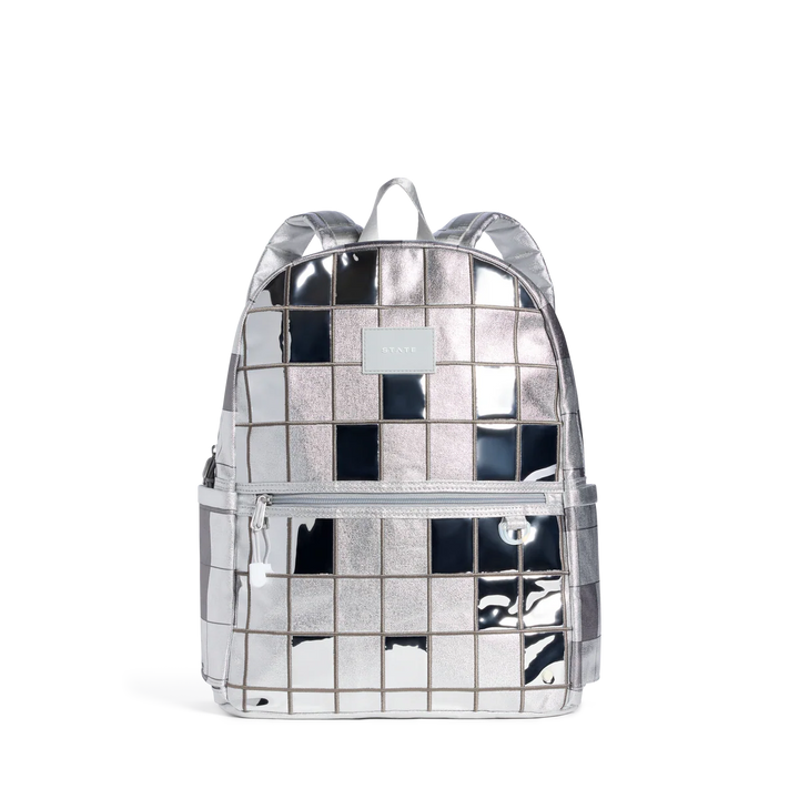 >State Bags Kane Kids Double Pocket Backpack - Metallic | Discoballs