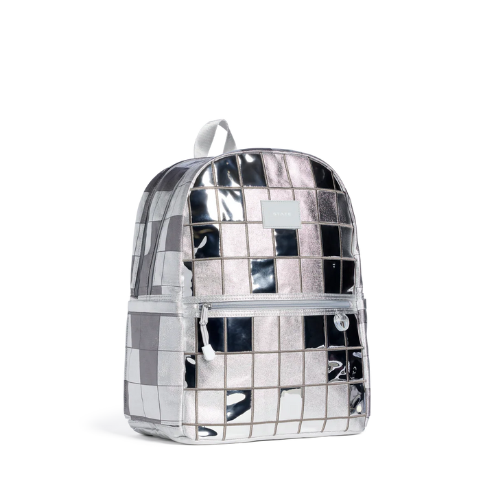 >State Bags Kane Kids Double Pocket Backpack - Metallic | Discoballs
