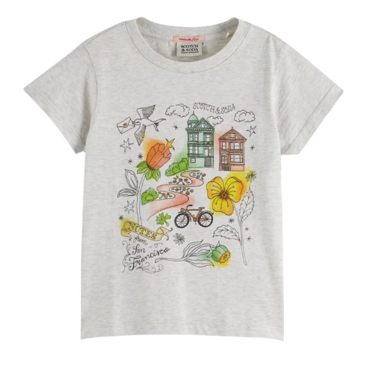 Scotch & Soda Baby Boardwalk T-Shirt - Grey Melange