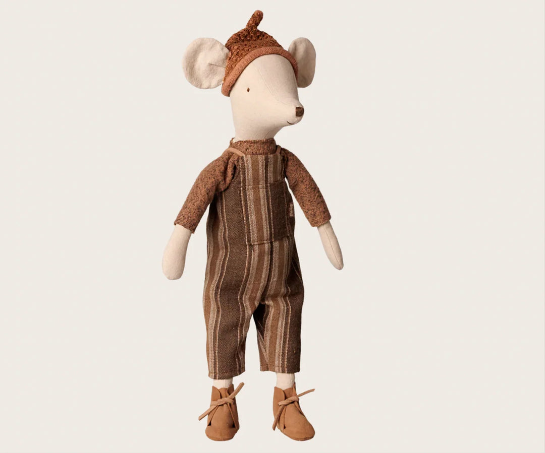 >Maileg Mouse, Medium - Overall and sweater [Expected Receipt Date: Nov 26]