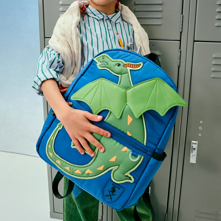 >State Bags Kane Kids Backpack in Nylon Puffer | Dragon