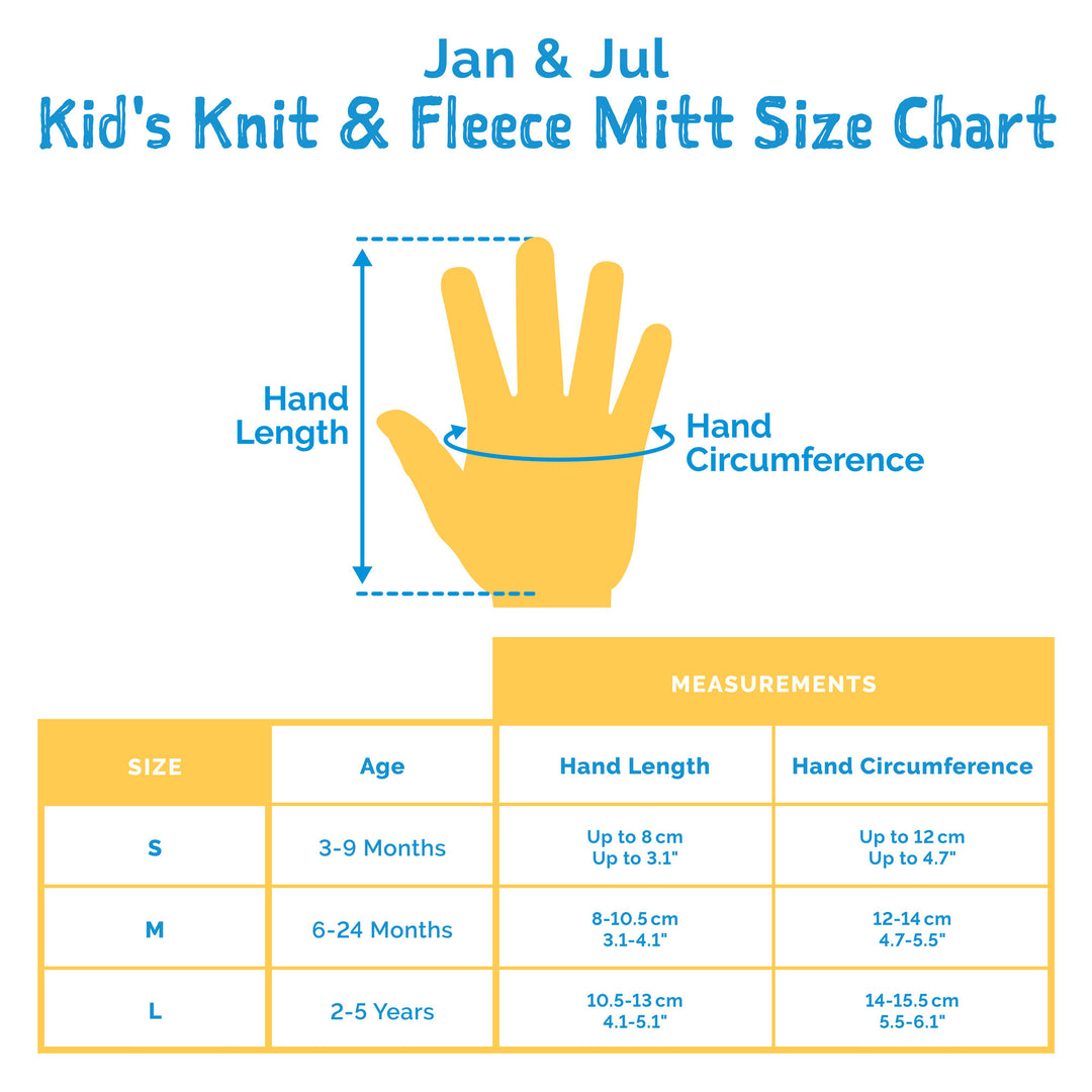 >Jan & Jul Kids Cozy Knit Mittens - Wheat Field
