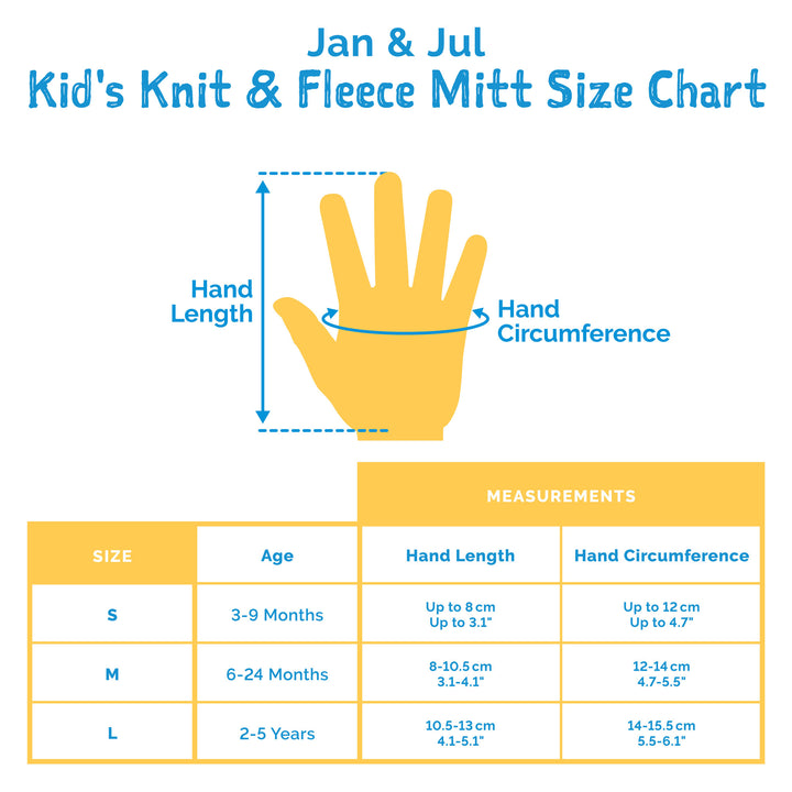 >Jan & Jul Kids Cozy Knit Mittens - Wheat Field