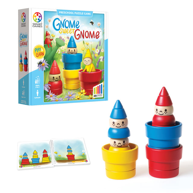 SMART Games Gnome Sweet Gnome Wooden Deduction Game Age 3-7Y