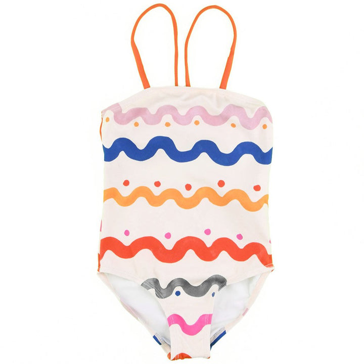 STELLA MCCARTNEY Girls Colorful Wiggle Tile Swimsuit - 5Y