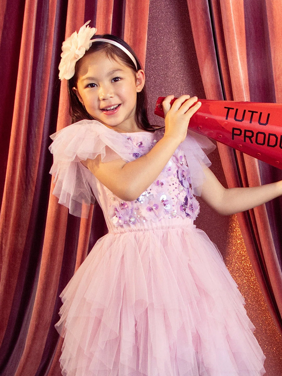 Tutu Du Monde Girl's STARLET Sparkle In Bloom Tutu Dress - Fairy Floss Mix