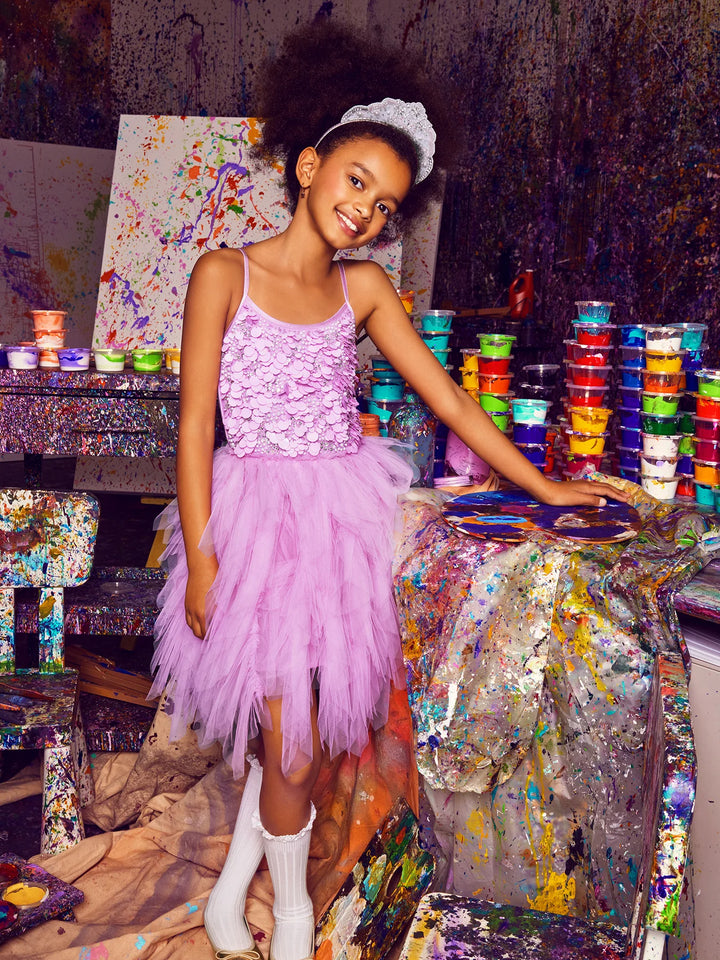 Tutu Du Monde Girl L'ARTISTE L'Artiste Tutu Dress - Lilac Chiffon