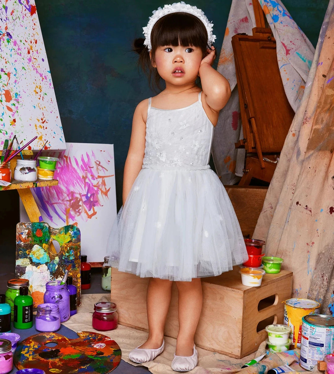 Tutu Du Monde Baby Girl L'ARTISTE Bebe Ceramic Tutu Dress - Milk