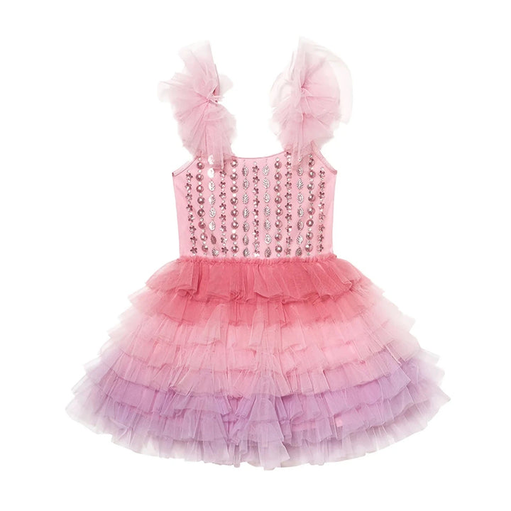 Tutu Du Monde Baby Girl's Bebe Brushwork Tutu Dress Candy Floss Mix