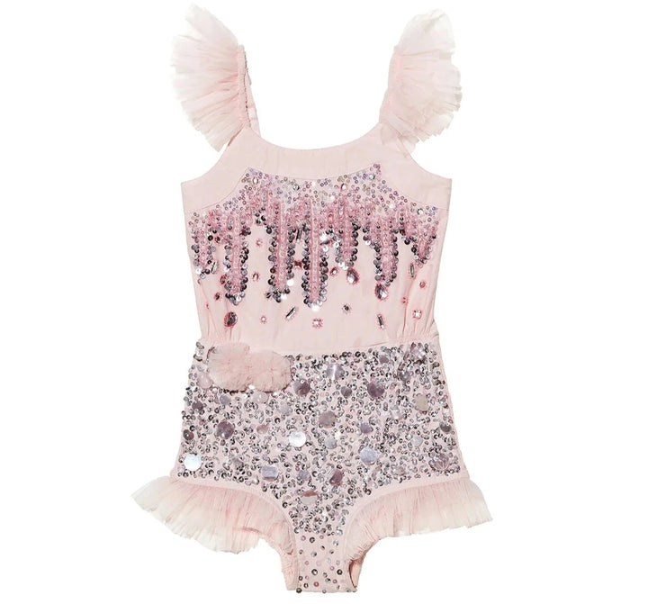 Tutu Du Monde Girl's L'ARTISTE Abstract Onesie - Pink Cloud