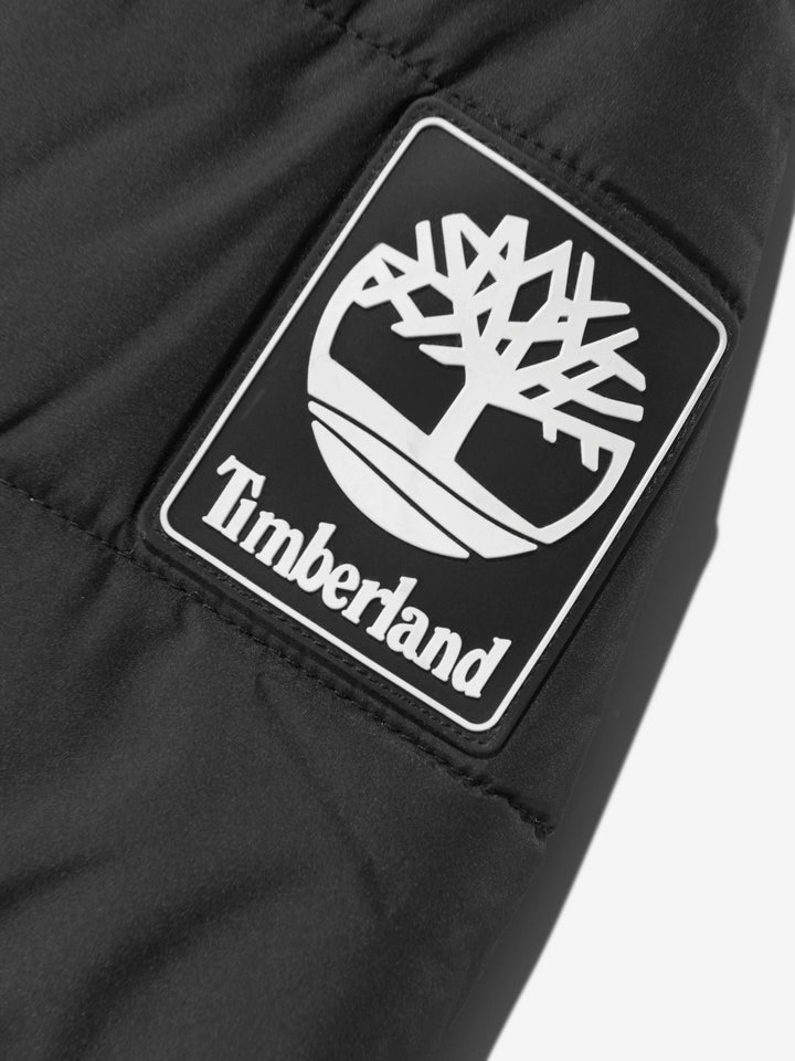 Timberland Kids Boys Long Puffer Jacket in Black